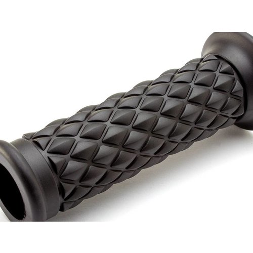 Black Diamond Cafe Racer Style Hand Grips - 7/8" (22 mm)