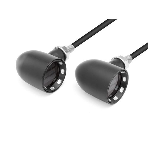 DERBY Black + Contrast CNC Machined Classic Mini LED Turn Signals