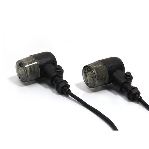 Zwarte Classic Barrel Led richtingaanwijzers
