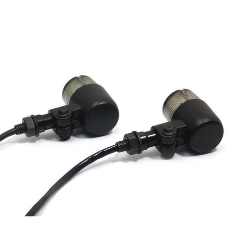 Zwarte Classic Barrel Led richtingaanwijzers