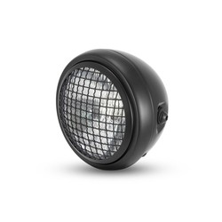 Phare avant noir Scrambler 6" avec grille