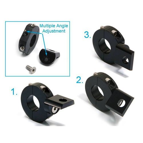 Universal Black CNC Light Bracket (select your size)