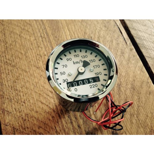 Compteur kilométrique chromé BMW 48MM