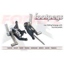 Model Specific Rearset Black / Alu Foldable