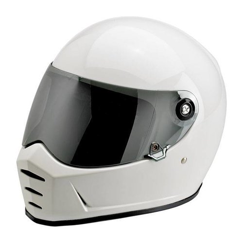 Biltwell Visière Lane Splitter réfléchissante chromée et antibuée