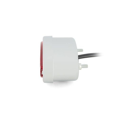 Metal oval light (red, chrome)