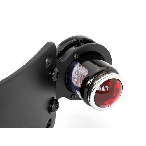 Zwarte Sidemount Gebogen Lucas replica led-achterlicht