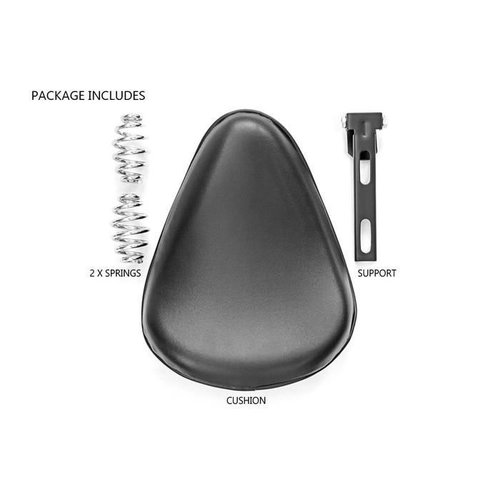 Selle Bobber avec charnière + ressorts - Comfortline Black