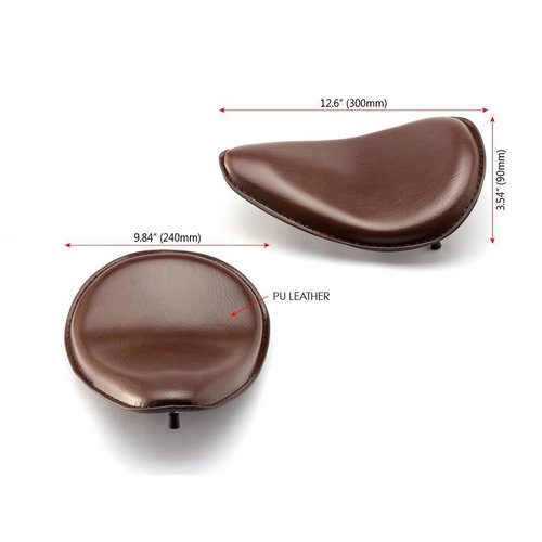 Bobber Sitz mit Scharnier + Federn - Comfortline Brown