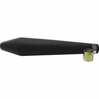 Short Style  Demper Matzwart Staal 44.5mm