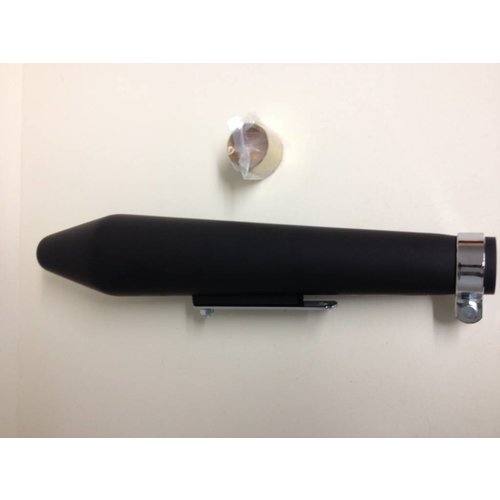 Emgo Short Style Silencer Black Steel 44.5mm