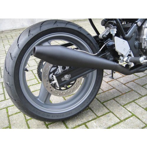 Emgo Endschalldämpfer Schwarz Stahl 44.5mm