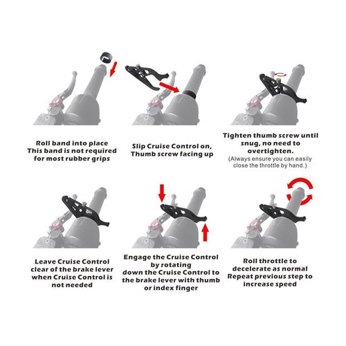 Adjustable Cruise Control Mat Black