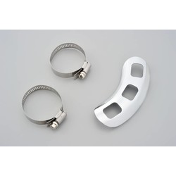 Muffler Guard Curved Punched Chrome