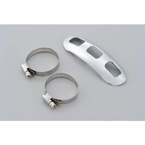 Daytona Protection de silencieux courbée perforée chromée