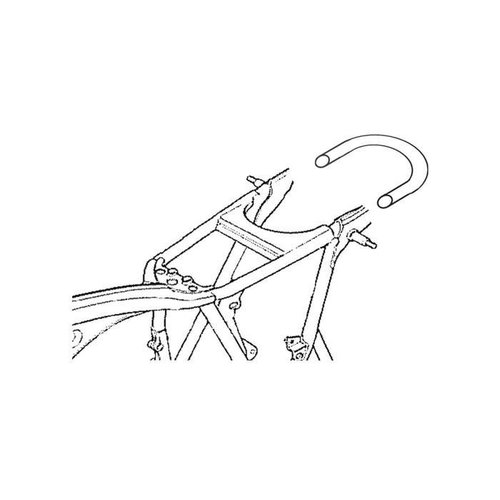 MCU 1" x OD : 237MM Cafe Racer Hoop 180 degrés Underframe Hoop