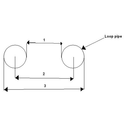 MCU 1" x OD : 237MM Cafe Racer Hoop 180 degrés Underframe Hoop