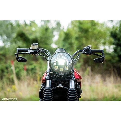7  "Multi LED Koplamp + Indicatoren Zwart
