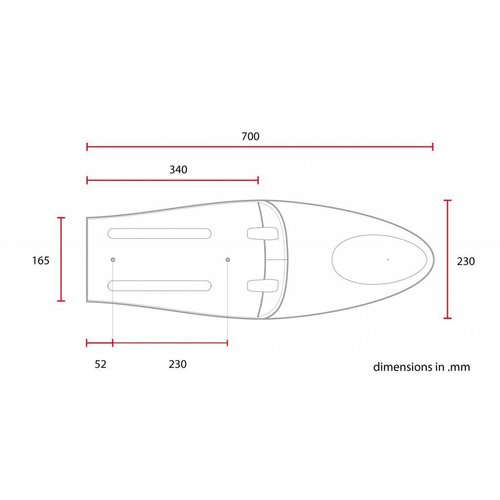 C.Racer Selle longue brune Café Racer Chocolate Diamond Stitch Type 69