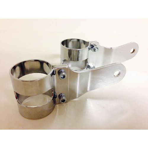 Shin Yo Pair of 43 - 47 mm Headlight Brackets Chrome