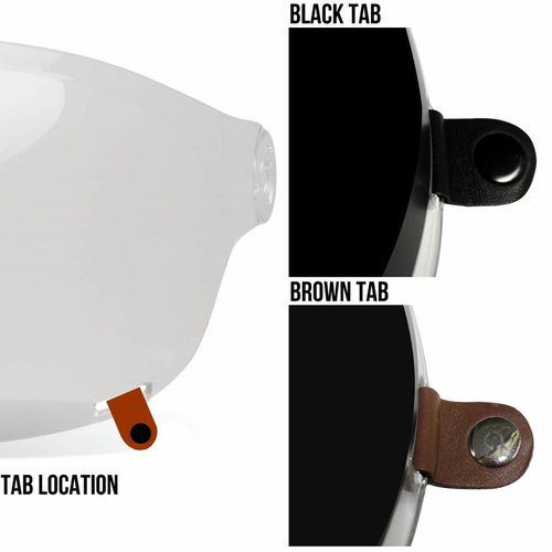 Bell Bubble Shield Black or Brown Tab Bullitt Clear (select)