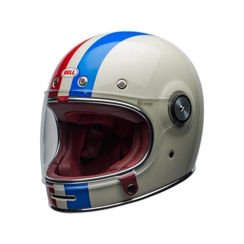 Bell Bullitt DLX Helm Command Gloss Vintage Wit / Rood / Blauw