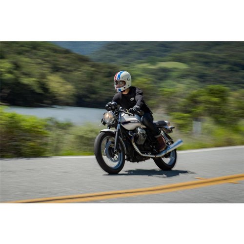 Bell Bullitt DLX Helm Command Gloss Vintage Wit / Rood / Blauw