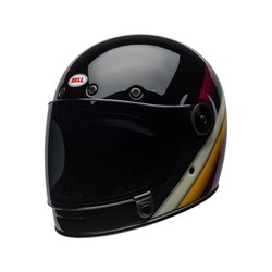 Bullitt DLX Helm Burnout Glanz Schwarz / Weiß / Maroon