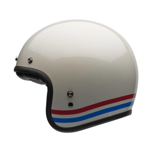 Bell Custom 500 Stripes Helmet | Pearl White