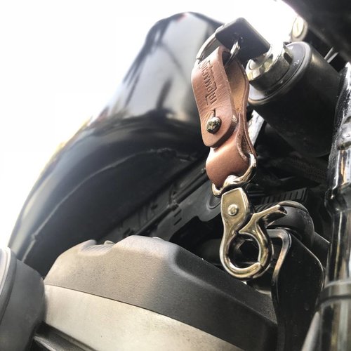 Trip Machine KEY FOB - Vintage Tan + Oxidised Black