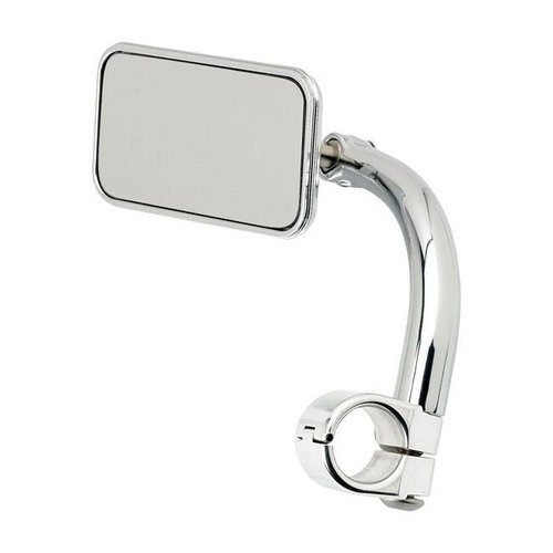 Biltwell Rectangle Utility Mirror Clamp-On-1" Chrome