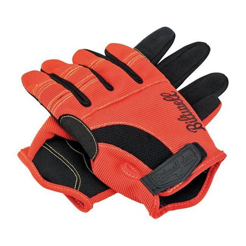 Biltwell Moto Gloves Orange/Black/Yellow
