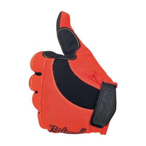 Biltwell Moto Gloves Orange/Black/Yellow