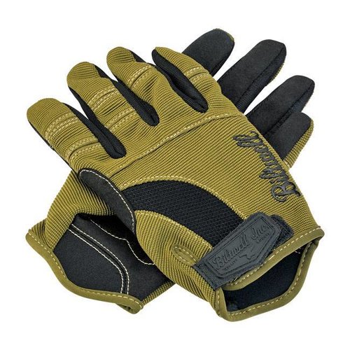 Biltwell Moto Gloves Olive/Black/Tan (select size)