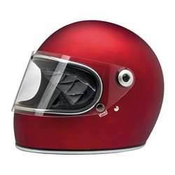 Casque Gringo S, rouge mat et homologué ECE