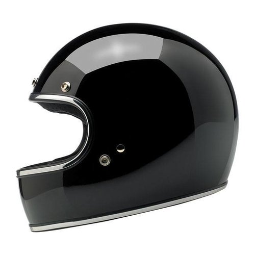Biltwell Casque Gringo noir brillant homologué ECE