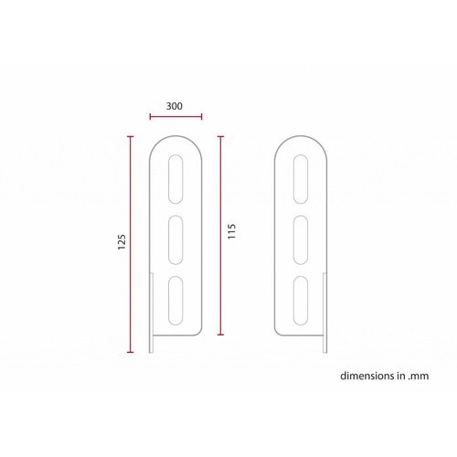 C.Racer Support de plaque d'immatriculation universel type 3
