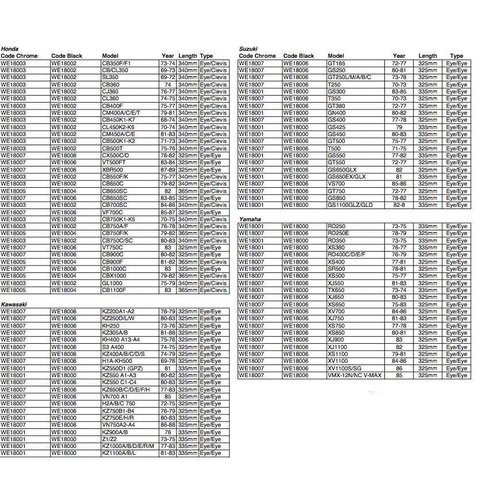 Emgo Set Zwarte Schokbrekers Type 1
