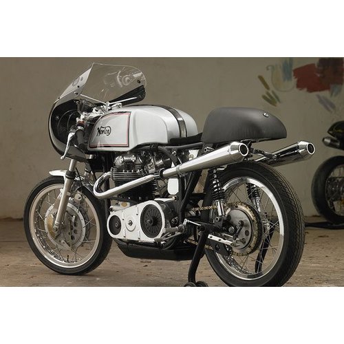 Emgo Chrome / Black Cafe Racer Stossdämpfer Typ 7
