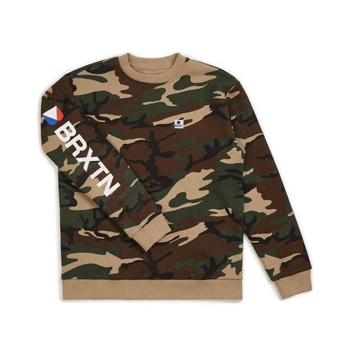 BRIXTON Stowell II Creweck Camo