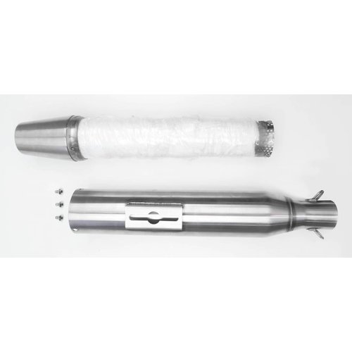 Retro Uitlaatdemper RVS 38mm - 51mm