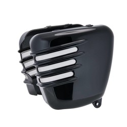 Ribbed Side Panels - Gloss Black - SET