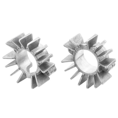 Motone Finned Exhaust Clamps - LC - Rohlackierung