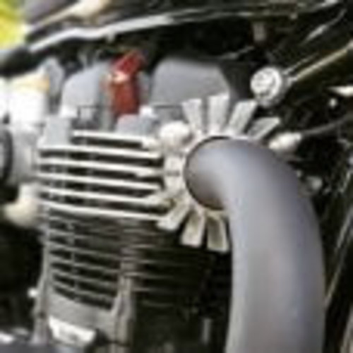 Motone Finned uitlaatklemmen - LC - Raw Finish