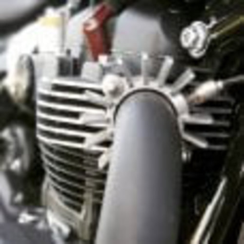 Motone Finned uitlaatklemmen - LC - Raw Finish