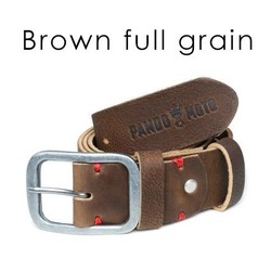 Ceinture en cuir pleine fleur (couleur au choix)