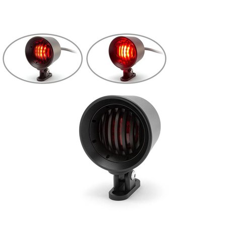 Matzwart  Bell Design Led-stop / achterlicht + grill