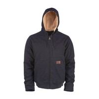 Black Farnham canvas jacket zip-up