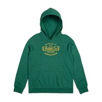 Pull à capuche polaire vert chiné