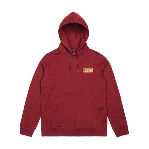 BRIXTON Pull à capuche polaire rouge Springfield